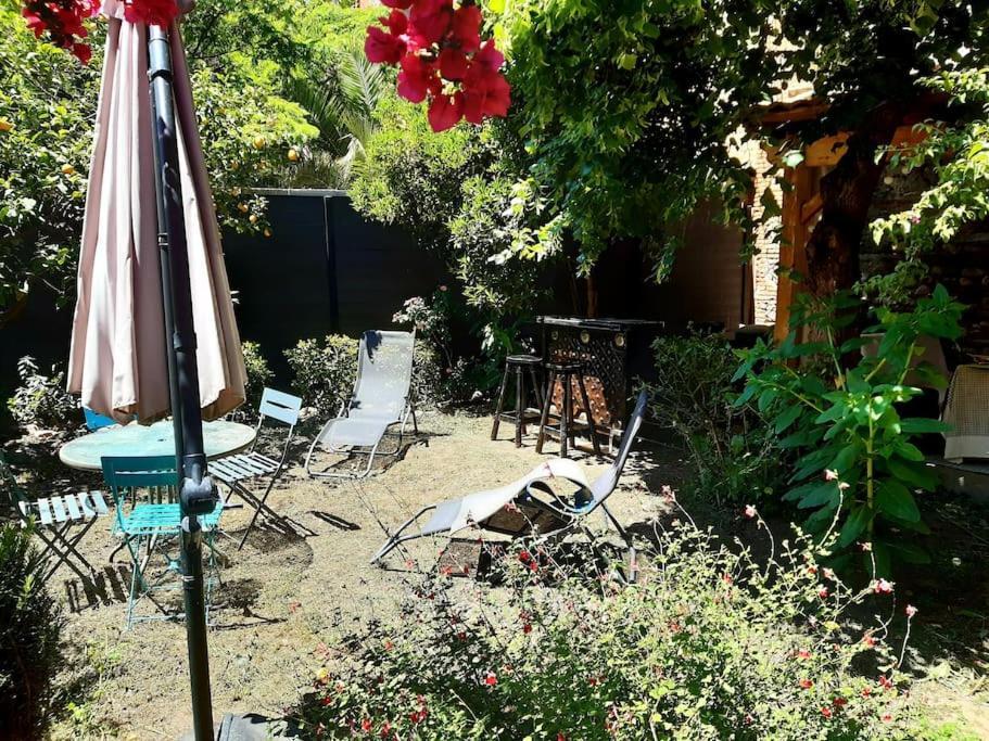 Charmante Maison De Ville Avec Jardin Perpiñán Exterior foto